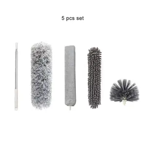 Home 4pcs 2.5m Handle Room Cleaning Dust Brush Detachable Feather Dusters Clean Duster