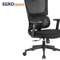 Chaise de bureau ergonomique pivotante en tissu maillé pour ordinateur, solution de mobilier de bureau EGROspace