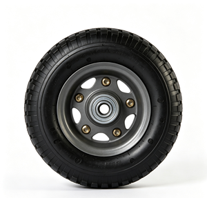 8 x Roues pneumatiques en caoutchouc de 2,50-4 pouces pour chariot de jardin, chariot à main, brouette - Product Image 4