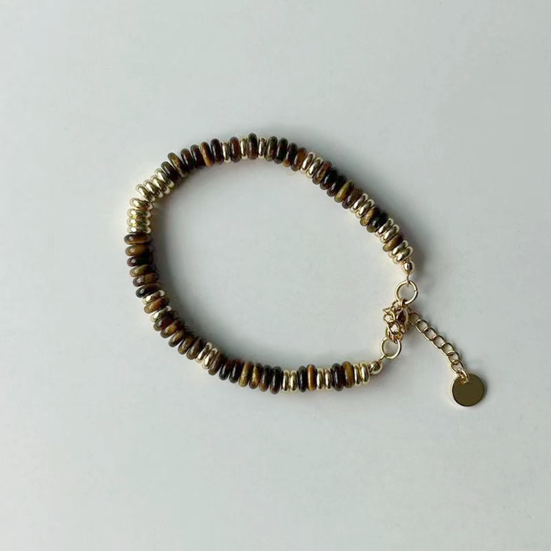 13   Tiger's Eye Flying Disc Bracelet