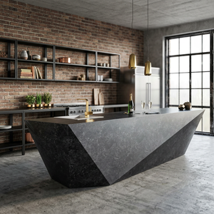 Revêtement mural flexible léger en ardoise noire écologique pour la décoration de cuisine, salle de bain et hôtel de style farmhouse - Product Image 5