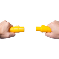 Cable de Extensión de Alimentación para Escenario PKnight Amarillo de 109 cm, Monofásico, con Bloqueo de Leva, Alimentación CA, de Alta Resistencia, con 1 Año de Garantía para Iluminación