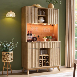 Luxury Modern <b>Bar</b> <b>Cabinet</b> in with Spacious Drawer Wine Storage Shelves Freestanding Home Furniture Na Luxury Modern <b>Bar</b> <b>Cabinet</b> - Product Image 1