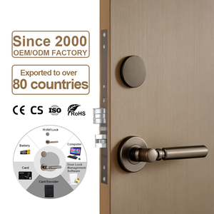 ระบบล็อคประตูโรงแรมแบบ RFID รุ่นใหม่ สีบรอนซ์โบราณ พร้อมซอฟต์แวร์จัดการ ใช้คีย์การ์ด รุ่น 9503 วัสดุและงานฝีมือคุณภาพสูง - Product Image 1