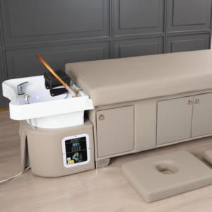 Cama de Champú Profesional Portátil y Moderna para Salón con Respaldo Reclinable, Silla de Spa y Masaje de Pies Tailandés - Personalizable OEM/ODM - Product Image 2