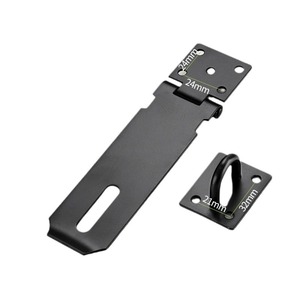 Yongdexing Black Stainless Steel Heavy Duty Padlock Latch For <b>Cabinet</b> Door Security Industrial Use - Product Image 4