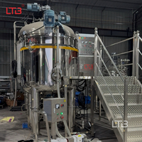 Machine de fabrication de savon liquide à double enveloppe haute capacité, mélangeur homogénéisateur pour gel douche, lotion, soins capillaires et détergent