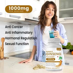 Toptan ODM/OEM kırmızı Panax Ginseng kapsüller bitkisel takviyesi çok ot karışımı (ashashandha Maca) - Product Image 4