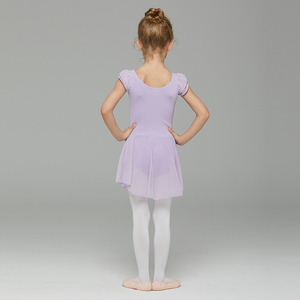Enfants Filles <span class=keywords><strong>À</strong></span> Manches Courtes Rose Mince <span class=keywords><strong>Ballet</strong></span> Danse Justaucorps - Product Image 2