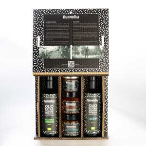 Coffret cadeau Buondioli, collection d'huile d'olive extra vierge, boîte en papier de luxe, emballage exquis - Product Image 1