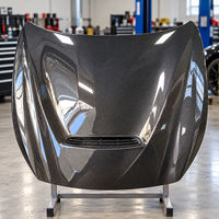 Capot avant en fibre de carbone style GTS pour Infiniti Q50 V37 2014-2020, brillant, ventilé, remplacement et amélioration du capot moteur