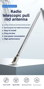 <span class=keywords><strong>Antena</strong></span> de <span class=keywords><strong>coche</strong></span> de acero inoxidable telescópica Universal para exteriores/interiores con conector de linterna estándar - Product Image 2
