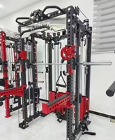 Oferta Destacada: Máquina de Gimnasio Multifunción con Smith, Cable y Soporte para Polea de Tracción y Remo Bajo