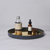 Présentoir rond en fer, décoration pour la maison, miroir, plateau à parfum pour commode, organiseur de bijoux