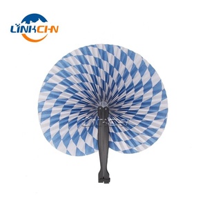Customized Foldable Round <b>Plastic</b> <b>Pocket</b> Gift Fan with Your logo - Product Image 1