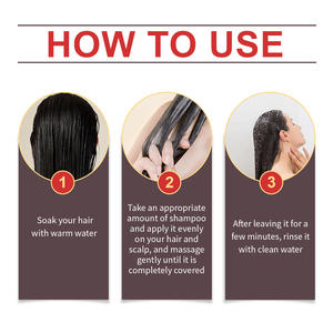 Venta caliente Cuidado del cabello Oscurecimiento Limpieza profunda Nutritiva Herbal Polygonum Multiflorum Ginseng Champú - Product Image 6