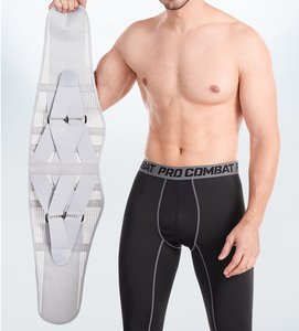 पुरुषों और महिलाओं के लिए स्टॉक लुंबर सपोर्ट बेल्ट में दोहरी पट्टियों के साथ सांस लेने योग्य पीठ - Product Image 3