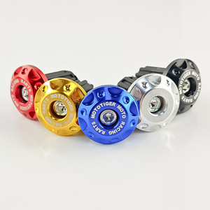 Tapones Decorativos para Manillar de Motocicleta Qiangye M8838, Aleación de Aluminio, Rojo, Azul, Dorado, Plateado, Negro - Product Image 3