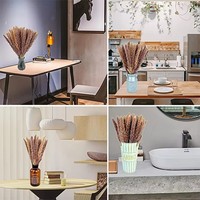 Buket Rumput Pampas Kering Buatan Tangan Grosir untuk Pernikahan Boho, Wisuda & Natal, Dekorasi Rumah Mewah, Bunga Kering