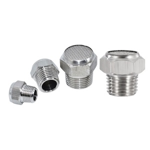Silenciador Neumático BSLM, Componente Neumático de Acero Inoxidable, Conector de Escape con Rosca Externa, Válvula Solenoide - Product Image 1