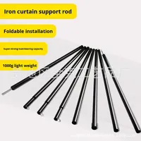 Extension de mât de tente en fibre de carbone 16 mm, 4 sections, 200 cm, accessoires de tente, camping en plein air, support d'auvent extensible fixe