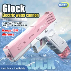 Zhorya Elektrisch Waterpistool Automatische Squirt Glock Drumversie Waterpistolen Hoge Capaciteit Sterkste Waterblaster Zomer Pistool Speelgoed