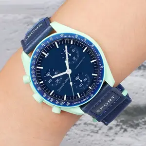 11 colors OMG watch montre mission neptuno moon sun earth amoled oled screen bioceramic moonwatch joint strap set OMG smartwatch