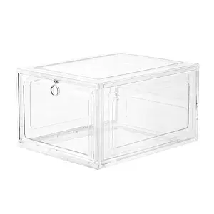 Transparent shoe storage box plastic shoe storage box