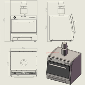 <span class=keywords><strong>Horno</strong></span> de carbón español de alta temperatura, parrilla comercial para mariscos/carne/Pizza, equipo de barbacoa resistente - Product Image 5