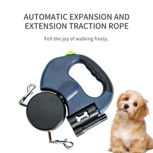 Correa de nailon extensible automática doble para mascotas, correa de tracción para caminar, duradera, Premium - Product Image 6