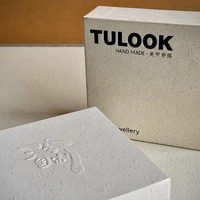 Boîte à bijoux en papier de luxe avec logo personnalisé, en carton moderne de qualité supérieure pour bagues et colliers