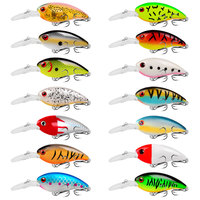 Leurre de pêche crankbait 10cm 14g, longue portée, réaliste, flottant, pour eau salée et eau douce, kit de pêche pour achigan et saumon