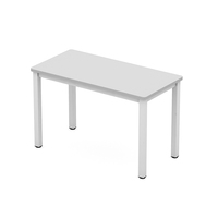Bureau compact pour la maison, table d'ordinateur gain de place avec structure en acier robuste