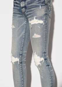 <span class=keywords><strong>Bufa</strong></span>-Jean aminci pour hommes, 98% coton, 2%, spandex, pantalon en denim bleu, coupe cintrée, décontracté - Product Image 5