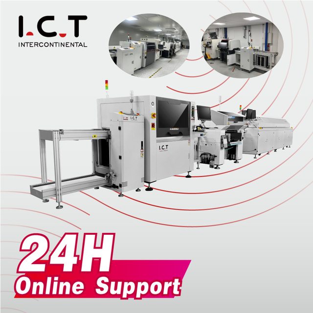 I.C.T Sales New Automatic PCB SMT Assembly Production Line Large Capacity SMT Machines PCB Assembly Line China Supplier