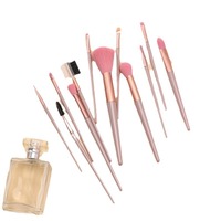 Ins Super Hot Nude Powder 7-12 pièces ensemble de pinceaux de maquillage Super doux poudre libre pinceau ombre à paupières outils de beauté pour débutants