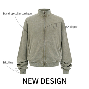 เสื้อสเวตเชิ้ตคอกลมแบบสวมใส่ได้ทั้งชายและหญิง  ผ้าคอตตอนเทอร์รี่  ขนาดใหญ่พิเศษ  ปักลาย  เป็นมิตรกับสิ่งแวดล้อม  คุณภาพระดับ OEM  ซิป ¼  แบบ ODM  สั่งผลิตได้ตามต้องการ - Product Image 2