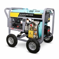Générateur diesel VISION DG6500E 5KW avec ATS, démarrage électrique 12V DC, 50/60Hz pour usage industriel, commercial et de construction
