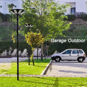 Éclairage extérieur intégré rond étanche UFO 300W 500W 600W Éclairage de jardin tout-en-un à LED à énergie solaire - Product Image 3