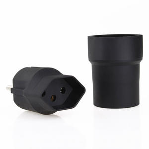 Pour Wonplug Mini pour convertisseur d'adaptateur de voyage européen suisse J EU Type F adaptateur de prise Fix pour Suisse 10A laiton et ABS Mate - Product Image 6