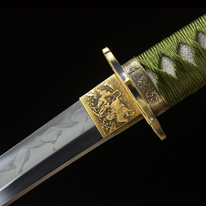 Espadas Samurai Cortas Shogunate Wakizashi de 55CM de Longquan Manufacturing, Acero T10 Templado en Arcilla, Set de Regalo COS para Hombres - Product Image 3