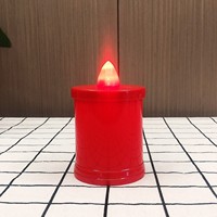 Vente en gros Mini lampe de tombe à LED pour cimetière Funeralt Memorial Church Holders Outdoor Pillar Pattern Plastic Material