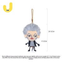 Jouet en peluche tendance et amusant Ye Wei, figurine abstraite originale, porte-clés, pendentif en polyester, 17,5 cm, unisexe, 14 ans et plus, cadeau d'anniversaire pour filles