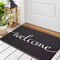 Maßgefertigte Moderne PVC-Weihnachts-Fußmatte Teppich mit Logomuster Rutschfeste Rückseite Individuelle Farbe für Außenbereich Eingang Haus Hotel