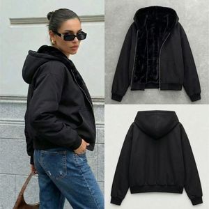 Felpa con Cappuccio Reversibile a Doppio Strato con Cerniera, Stampa Leopardata, 100% Cotone, per Uomo e Donna, Stagione Invernale - Product Image 5