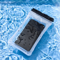 Pochette étanche flottante pour téléphone, triple protection, double étanchéité, sac de plongée en TPU avec airbags, compatible écran tactile