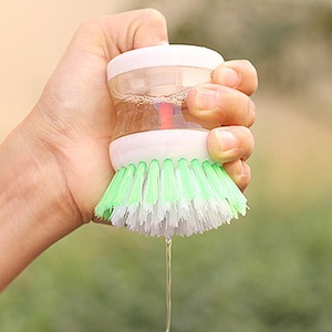 QY New Home Kitchen <strong>Washing</strong> Utensils Pot Dish <strong>Brush</strong> With <strong>Washing</strong> <strong>up</strong> Liquid Soap Dispenser Wash Pot <strong>Brush</strong> Kitchen Accessories - Product Image 6