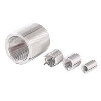 SS304 Stainless Steel Polished Finish 55 Degree Cylindrical Sealing Pipe Thread Lock Wire Insert DIN Standard for G1/2 G3/4 G1
