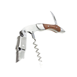 Tire-bouchon en bois <span class=keywords><strong>de</strong></span> rose personnalisable avec logo, décapsuleur tout-en-un et coupe-capsule pour bouteilles <span class=keywords><strong>de</strong></span> vin et bière - Product Image 4