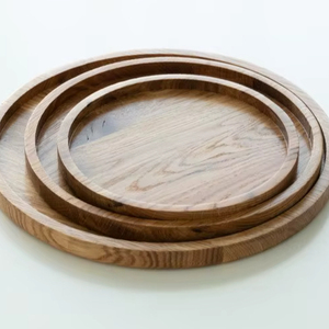 Bandejas Elegantes de Diseño de 15.5 x 12 Pulgadas, Bandeja de Servicio de Madera Rústica Blanca de Lujo con Asa, Bandejas con Caligrafía Árabe - Product Image 1